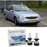 Photon Ford Scorpio LED Xenon Kısa Far Ampulü H1 Access Yeni Seri Beyaz 1995-1998 - 00-Beyaz