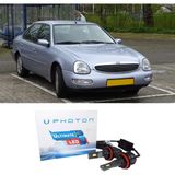 Photon Ford Scorpio LED Xenon Uzun + Kısa Far Ampulü H4 Ultimate 9500 Lumens Yeni Seri Beyaz 1985-1995