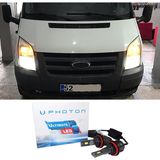 Photon Ford Transit LED Xenon Kısa Far Ampulü H11 Ultimate 9500 Lumens Yeni Seri Beyaz 2013+
