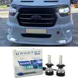 Photon Ford Transit LED Xenon Kısa Far Ampulü H7 Access Yeni Seri Beyaz 2013+ - 00-Beyaz