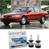 Photon Honda Accord LED Xenon Uzun Far Ampulü Hb3 Access Yeni Seri Beyaz 1999-2003 - 00-Beyaz