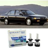 Photon Honda Accord LED Xenon Uzun + Kısa Far Ampulü H4 Access Yeni Seri Beyaz 1988-1995 - 00-Beyaz