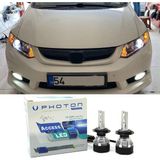 Photon Honda Civic Fb7 LED Xenon Uzun Far Ampulü Hb3 Access Yeni Seri Beyaz 2012-2016 - 00-Beyaz