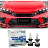 Photon Honda Civic Fe LED Xenon Kısa Far Ampulü H11 Access Yeni Seri Beyaz - 00-Beyaz