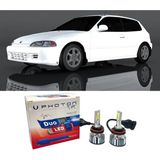 Photon Honda Civic Uzun + Kısa Far Ampulü H4 Duo Yeni Seri Beyaz 1992-1995