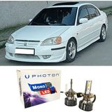 Photon Honda Civic Vtec 1 Es7 LED Xenon Sis Far Ampulü H11 Mono Yeni Seri Beyaz 2001-2004