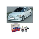 Photon Honda Civic Vtec 1 Es7 LED Xenon Uzun Kısa Far Ampulü H4 Duo Yeni Seri Beyaz 2001-2004