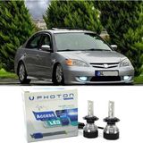 Photon Honda Civic Vtec 2 Es7 LED Xenon Kısa Far Ampulü Hb4 Access Yeni Seri Beyaz 2004-2006 - 00-Beyaz