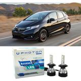 Photon Honda Jazz Uzun + Kısa Far Ampulü H4 Access Yeni Seri Beyaz 2015-2020 - 00-Beyaz