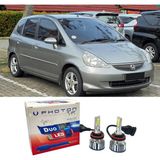 Photon Honda Jazz Uzun + Kısa Far Ampulü H4 Duo Yeni Seri Beyaz 2002-2008