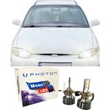 Photon Hyundai Accent Yumurta Kasa LED Xenon Uzun Kısa Far Ampulü H4 Mono Yeni Seri Beyaz 1995-1999