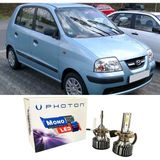 Photon Hyundai Atos LED Xenon Uzun + Kısa Far Ampulü H4 Mono Yeni Seri Beyaz
