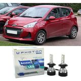 Photon Hyundai I10 Uzun + Kısa Far Ampulü H4 Access Yeni Seri Beyaz 2013-2019 - 00-Beyaz