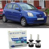 Photon Kia Picanto LED Xenon Uzun + Kısa Far Ampulü H4 Access Yeni Seri Beyaz - 00-Beyaz