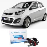 Photon Kia Picanto Uzun + Kısa Far Ampulü H4 Ultimate Yeni Seri Beyaz 2011-2016