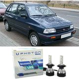 Photon Kia Pride LED Xenon Uzun + Kısa Far Ampulü H4 Access Yeni Seri Beyaz - 00-Beyaz
