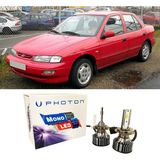 Photon Kia Sephia LED Xenon Uzun + Kısa Far Ampulü H4 Mono Yeni Seri Beyaz 1992-2004