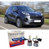 Photon Kia Sportage LED Xenon Kısa Far Ampulü Hb3 Duo Yeni Seri Beyaz 2017+