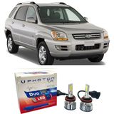 Photon Kia Sportage LED Xenon Uzun + Kısa Far Ampulü H4 Duo Yeni Seri Beyaz 2004-2008
