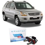 Photon Kia Sportage LED Xenon Uzun + Kısa Far Ampulü H4 Ultimate Yeni Seri Beyaz 2004-2008