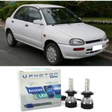 Photon Mazda 121 LED Xenon Uzun + Kısa Far Ampulü H4 Access Yeni Seri Beyaz - 00-Beyaz