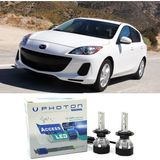 Photon Mazda 3 LED Xenon Kısa Far Ampulü H11 Access Yeni Seri Beyaz 2009-2013 - 00-Beyaz