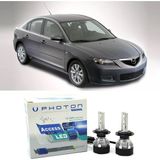 Photon Mazda 3 LED Xenon Kısa Far Ampulü H7 Access Yeni Seri Beyaz 2003-2008 - 00-Beyaz