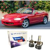 Photon Mazda Mx5 LED Xenon Uzun + Kısa Far Ampulü H4 Mono Yeni Seri Beyaz