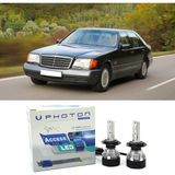 Photon Mercedes S W140 LED Xenon Kısa Far Ampulü H7 Access Yeni Seri Beyaz 1993-1998 - 00-Beyaz
