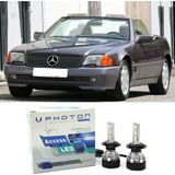 Photon Mercedes Sl R129 LED Xenon Uzun + Kısa Far Ampulü H4 Access Yeni Seri Beyaz - 00-Beyaz