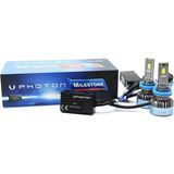 Photon Mılestone H11 Black Katana Edition 2025 LED Xenon Far 6000K Beyaz Işık 2 Parça Set