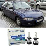 Photon Mitsubishi Colt LED Xenon Uzun + Kısa Far Ampulü H4 Access Yeni Seri Beyaz 1998-2003 - 00-Beyaz
