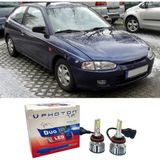 Photon Mitsubishi Colt LED Xenon Uzun + Kısa Far Ampulü H4 Duo Yeni Seri Beyaz 1998-2003