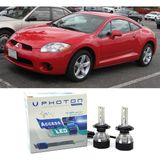 Photon Mitsubishi Eclipse LED Xenon Uzun + Kısa Far Ampulü H4 Access Yeni Seri Beyaz - 00-Beyaz