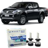 Photon Mitsubishi L200 LED Xenon Uzun + Kısa Far Ampulü H4 Access Yeni Seri Beyaz 2005-2017 - 00-Beyaz
