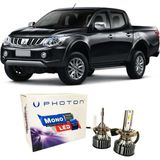 Photon Mitsubishi L200 LED Xenon Uzun + Kısa Far Ampulü H4 Mono Yeni Seri Beyaz 2005-2017