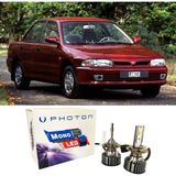 Photon Mitsubishi Lancer LED Xenon Uzun + Kısa Far Ampulü H4 Mono Yeni Seri Beyaz 1993-1996