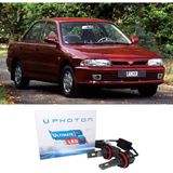 Photon Mitsubishi Lancer LED Xenon Uzun + Kısa Far Ampulü H4 Ultimate Yeni Seri Beyaz 1993-1996