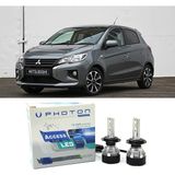 Photon Mitsubishi Space Star Uzun + Kısa Far Ampulü H4 Access Yeni Seri Beyaz 2013-2023 - 00-Beyaz