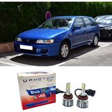Photon Nissan Almera LED Xenon Uzun + Kısa Far Ampulü H4 Duo Yeni Seri Beyaz 1995-2000