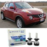 Photon Nissan Juke LED Xenon Uzun + Kısa Far Ampulü H4 Access Yeni Seri Beyaz 2010-2014 - 00-Beyaz