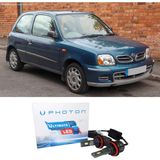 Photon Nissan Micra K11 LED Xenon Uzun + Kısa Far Ampulü H4 Ultimate Yeni Seri Beyaz 1992-2002