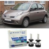 Photon Nissan Micra LED Xenon Sis Far Ampulü H11 Access Yeni Seri Beyaz 2003-2010 - 00-Beyaz