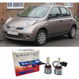 Photon Nissan Micra LED Xenon Sis Far Ampulü H11 Duo Yeni Seri Beyaz 2003-2010