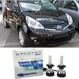 Photon Nissan Note LED Xenon Uzun + Kısa Far Ampulü H4 Access Yeni Seri Beyaz 2006-2012 - 00-Beyaz
