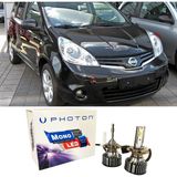 Photon Nissan Note LED Xenon Uzun + Kısa Far Ampulü H4 Mono Yeni Seri Beyaz 2006-2012