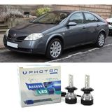Photon Nissan Primera LED Xenon Uzun Far Ampulü H1 Access Yeni Seri Beyaz 2000-2003 - 00-Beyaz