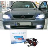 Photon Opel Astra G LED Xenon Kısa Far Ampulü H7 Ultimate 9500 Lumens Yeni Seri Beyaz 1998-2004