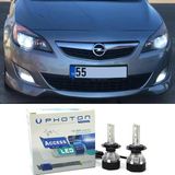 Photon Opel Astra J LED Xenon Kısa Far Ampulü H7 Access Yeni Seri Beyaz 2009+ - 00-Beyaz