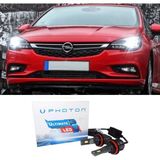 Photon Opel Astra K LED Xenon Sis Far Ampulü H11 Ultimate 9500 Lumens Yeni Seri Beyaz 2015+